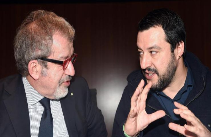  Roberto Maroni e Matteo Salvini foto
