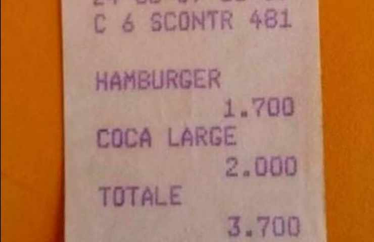 Hamburger costo anni 80