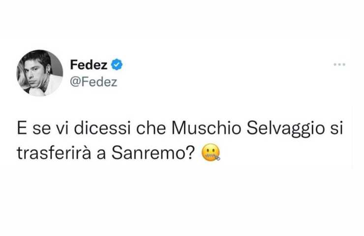 Fedez Chiara Ferragni Sanremo Muschio Selvaggio